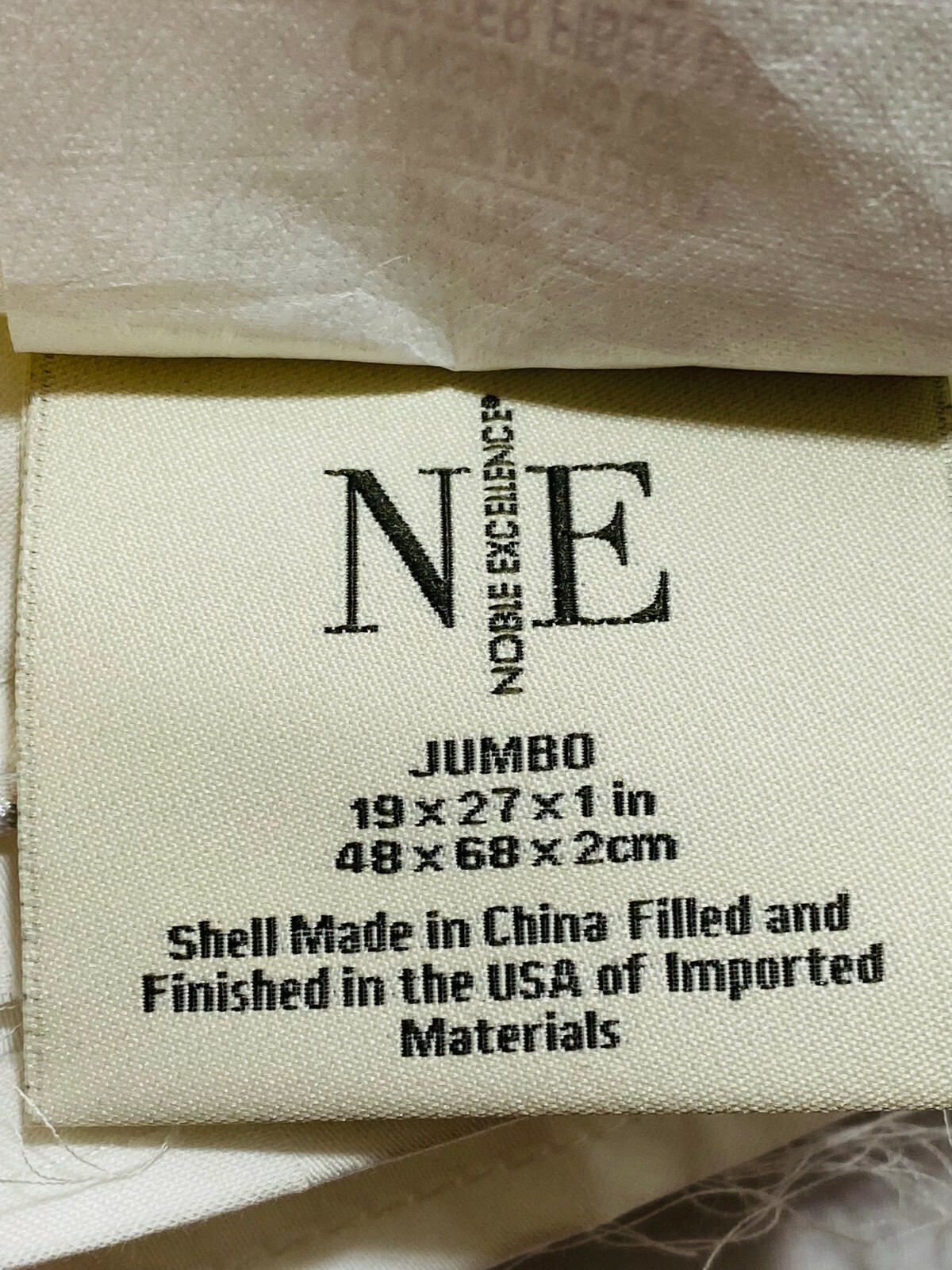 2 pack Noble Excellence JUMBO Size White Striped Pillowcases NEW eBay