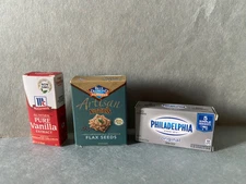 ZURU   Mini Brands 3 Pc Pure Vanilla, Blue Diamond Nut Thins & Cream Cheese