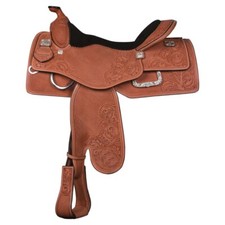 Premium Leather Western Horse Saddle Size 14" To 18" Inches Seat With Tack Set.