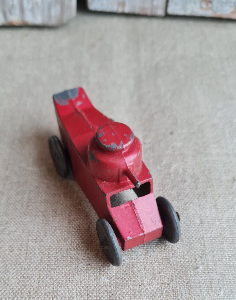 JOUET MECANIQUE ANCIEN TOLE CHAR TANK 1ère GUERRE