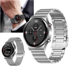 Men Luxury Smart Watch Bluetooth Wristwatch Sport Bracelets Stainless Steel Band