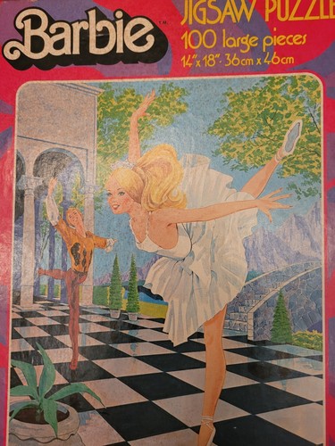 Vintage 1980 Barbie Jigsaw Puzzle (100 Large Pieces) Complete - Picture 3 of 8