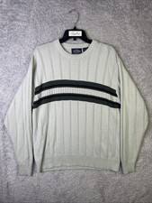 Vintage Sonoma Jean Company Men's Ribbed Knitted Crew Neck Sweater Size M