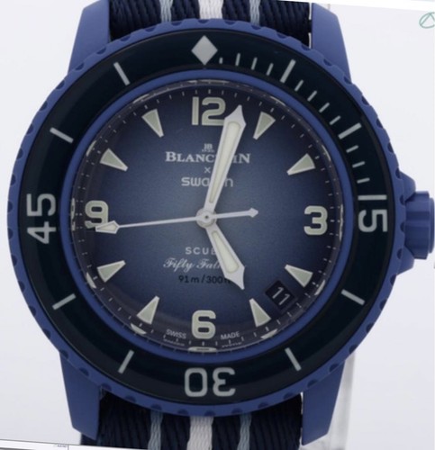 Blancpain X Swatch Analog Quartz Men Blancpain Swatch Bioceramic Scuba Swatch Ve