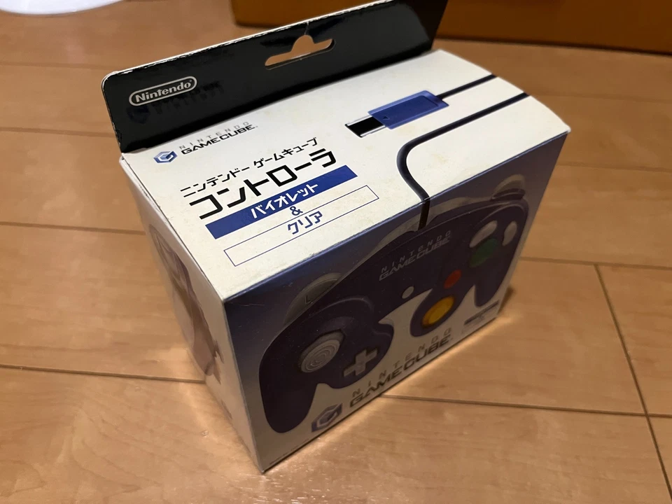 Nintendo GameCube Controller DOL-003 Violet & Clear Color with BOX - Image 2 of 4