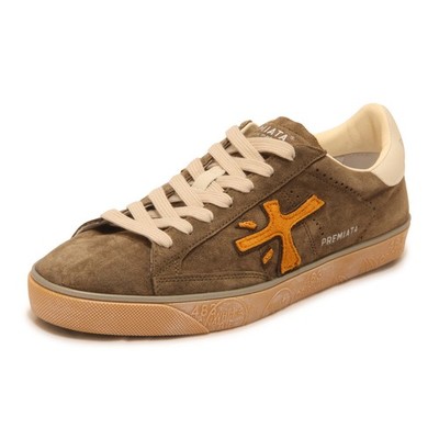 Q1881 MENS AWARD WINNING STEVEN MAN SUEDE SHOES SNEAKERS GREEN