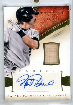 2014 Immaculate Collection #43 Rafael Palmeiro Immaculate Patch Auto /49 Orioles