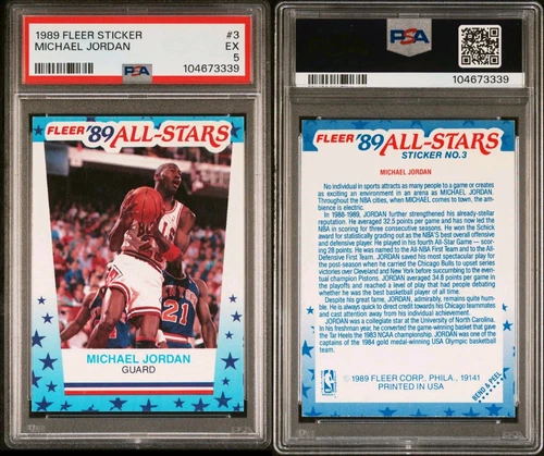 1989-90 Fleer - All-Stars Stickers Michael Jordan #3