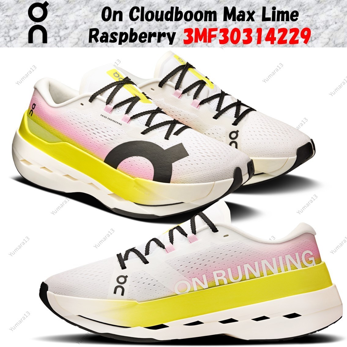 On Cloudboom Max Lime Raspberry 3MF30314229 Men's Size | eBay