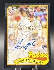2025 Topps Update 1989 Black Autograph #89AU-GRP Graham Pauley Rookie Auto /199