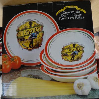 Himark Buona San Remo Italia 5 Piece Pasta Bowl Set- Contents In Original Sealed