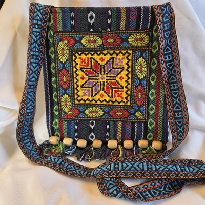 Mexican Embroidered Messenger Crossbody Shoulder Bag Bolsa Artesanal Mexicana
