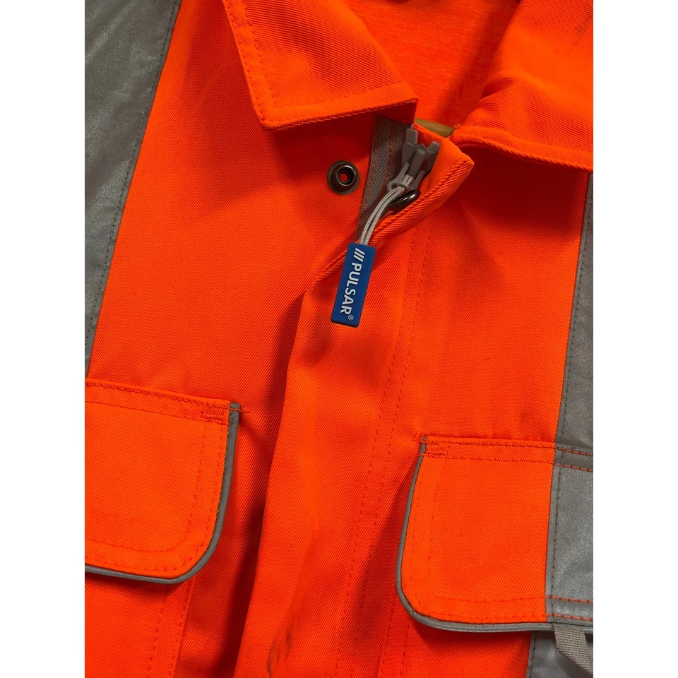 PULSAR Hi Vis Orange Coverall PR339-REG M Red7 Marine Reflective Workwear - Image 4 of 4