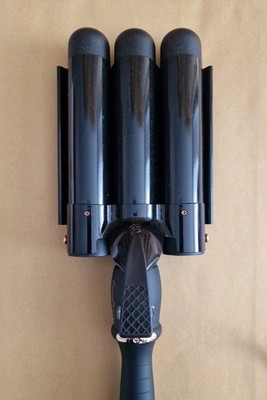 FairyBrave Großer 3 Barrel Lockenstab   Beach Waves Triple Hair Waver 32 mm