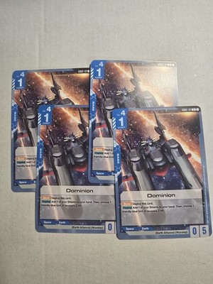 Dominion Gundam TCG GD02-121 Uncommon x4 DUAL IMPACT playset
