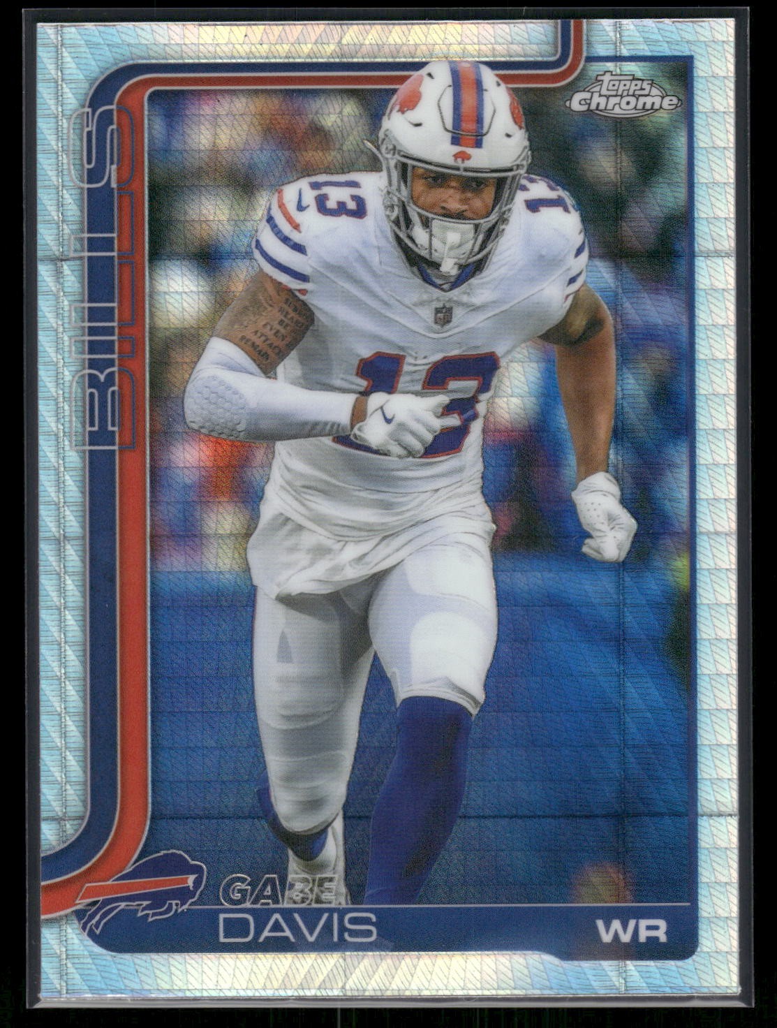2025 Topps Chrome #142 Gabe Davis Prism Refractor