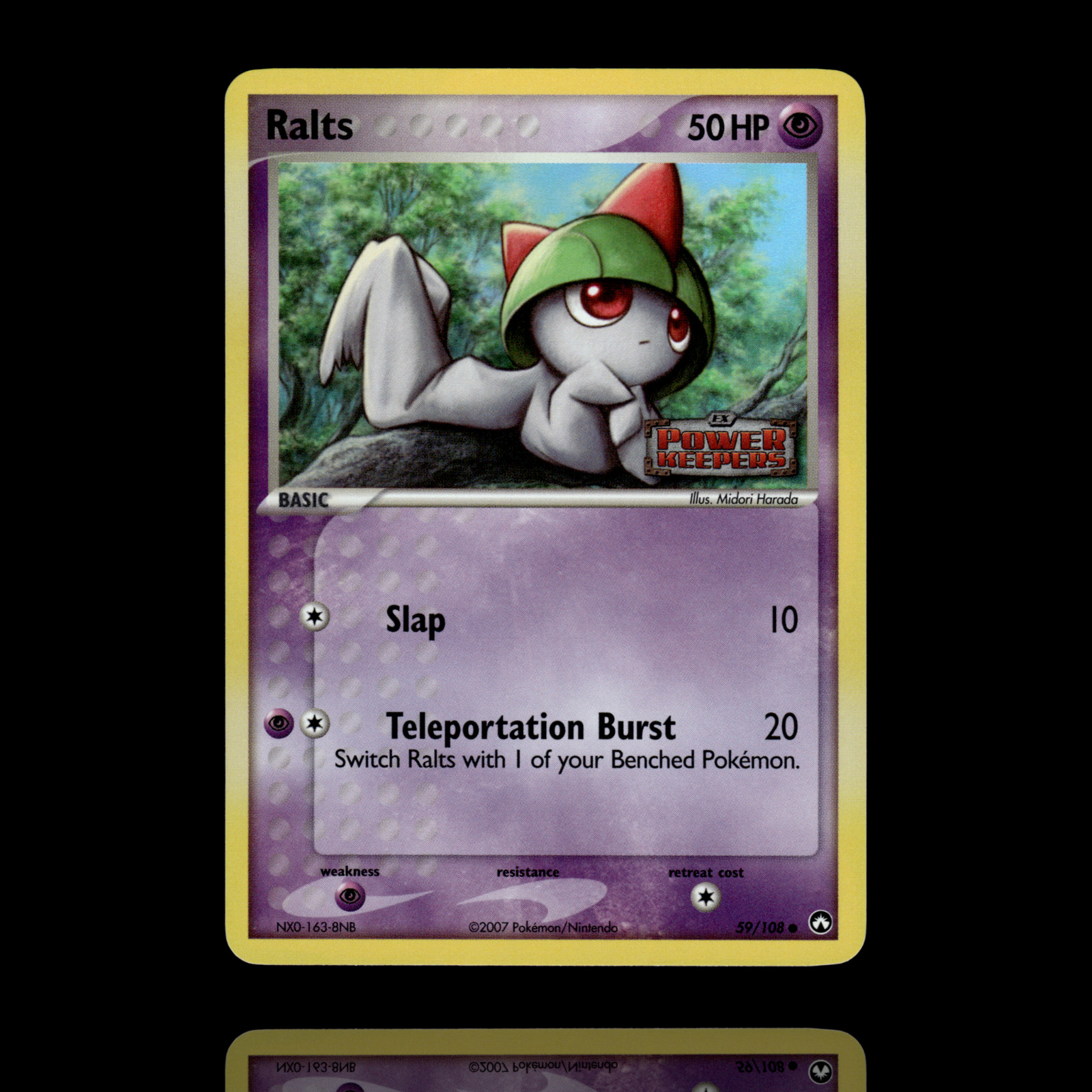 â–¸ Ralts | ex Power Keepers | Reverse Holo Stamped | 59/108 | NM
