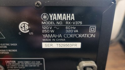 Yamaha RX-V375 Natural Sound AV Receiver | eBay