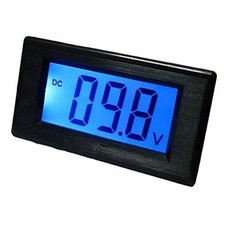 DC 18-70V Blue LCD Digital Voltage Meter For 24V 48V Doesn't Require Power