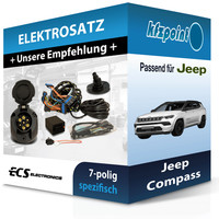 für Jeep Compass 08.2017-Jetzt ECS E-Satz 7Polig Fahrzeugspezifisch NEU