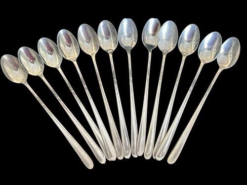 14 Silver Spray by Towle Sterling Silver Iced Tea Spoons, 8", 426.84g