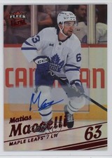 2025-26 Upper Deck Fleer Ultra Red Rainbow Foil /10 Matias Maccelli #72 Auto