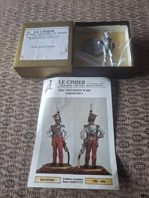 Berliner Zinnfiguren (Le Cimier) 54 mm Colonel des Lanciers Krasinski OVP
