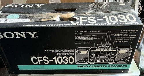 ***Unopened Brand New Sony Boombox Radio Cassette Recorder***