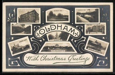 AK Oldham, The Lyceum, Alexandra Park, Boating Lake, Grammar School, Town Hall 