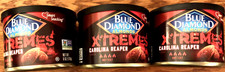 3 CANS BLUE DIAMOND ALMOND  XTREMES CAROLINA REAPER bb 2/25/26 RE-SEAL 6 oz cans