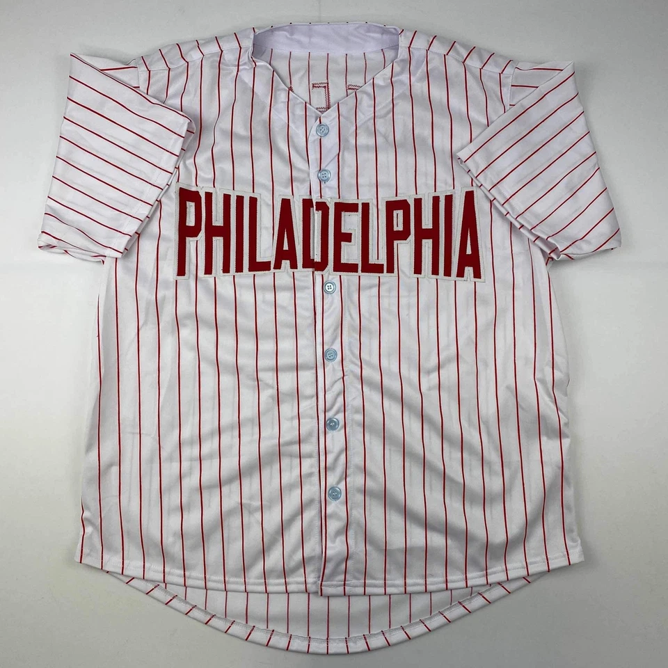 Autographed/Signed Zack Wheeler Philadelphia Pinstripe Jersey PSA/DNA COA - Image 4 of 4
