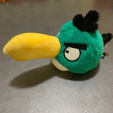 Angry Birds Hal Toucan Bird Plush Green Toy Closed Beak Commonwealth No Sound