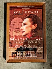 VTG Framed 1995 Broadway Musical Theater MASTER CLASS Window Card Poster SIGNED