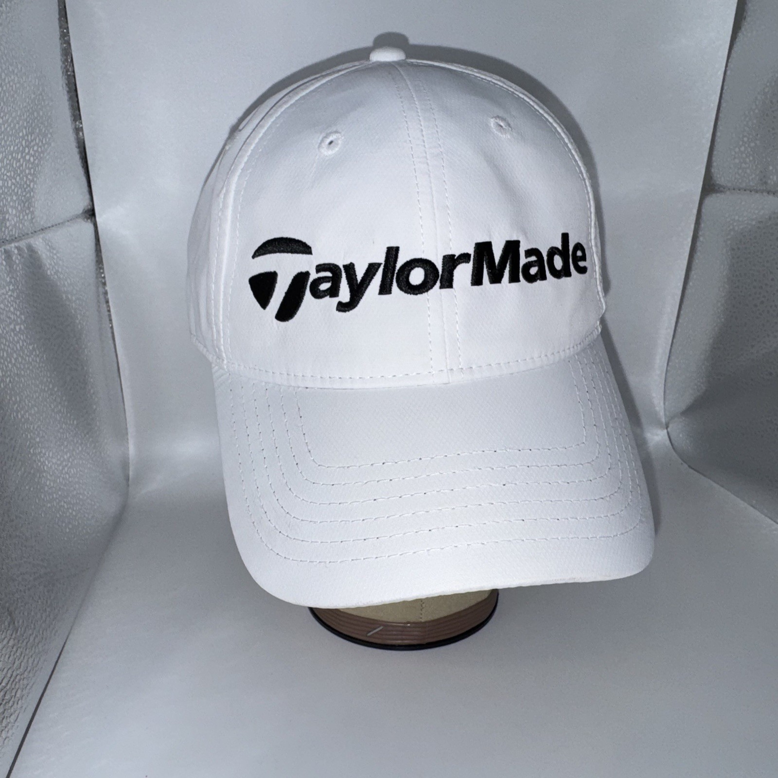 Hat Cap Adult Strapback Adjustable White Performance