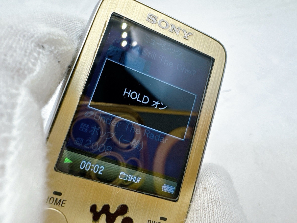 Sony NW-S736F 4GB Gold Walkman MP3 Player Japan Model Tested