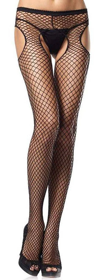 Straps-Look Grobnetz Strumpfhose - Bild 1 von 1