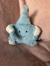 Jellycat Skye Starfish Plush Toy - Small Blue Beanie Starfish Sea Theme Plush 8"