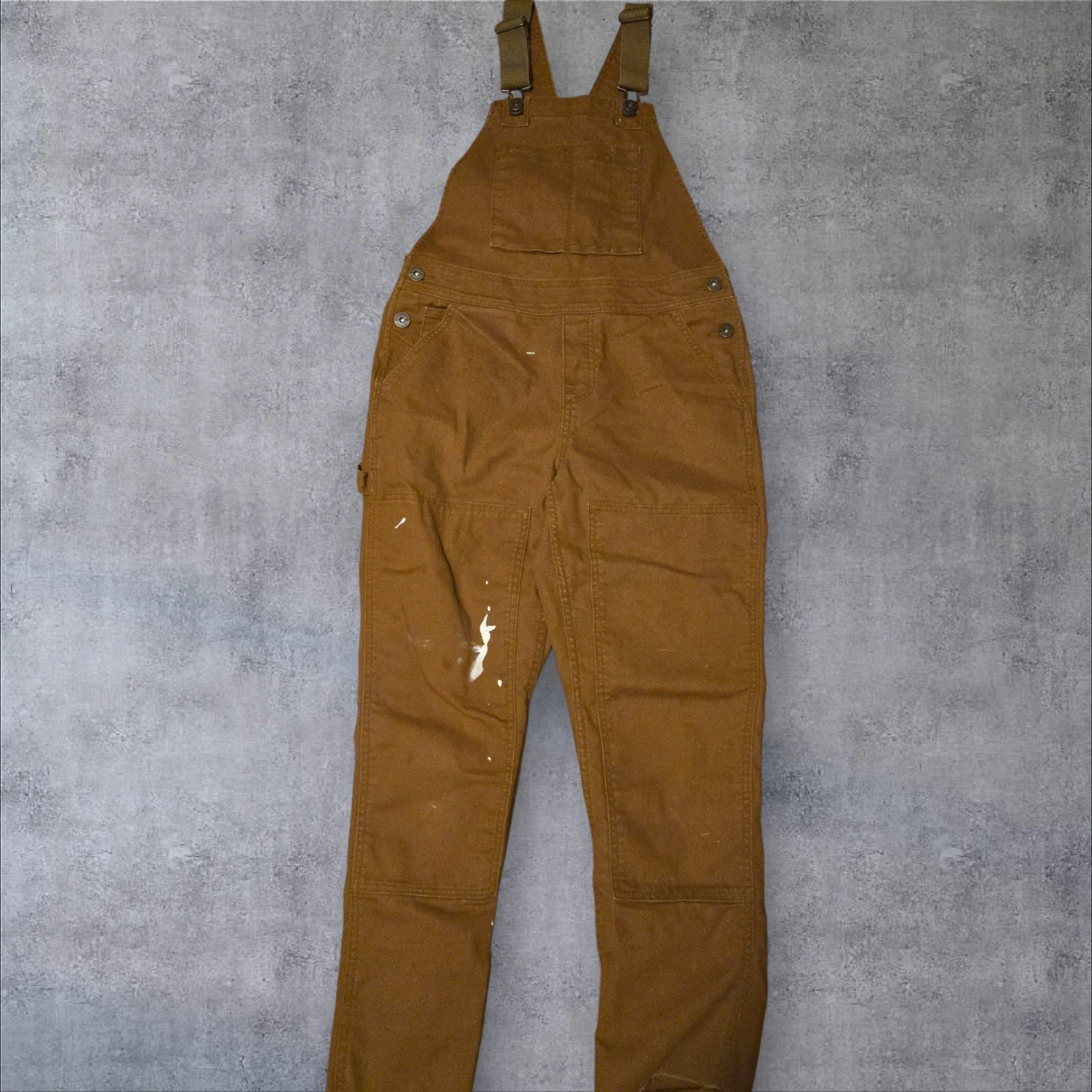 REI Co-op Outdoor Trailsmith Camp Canvas Double Knee Overalls Women’s Size 0
Opens in a new window o