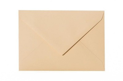 25 Briefumschläge C6 (11,4x16,2 cm) - Camel mit Dreieckslasche #03