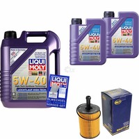 Inspektionskit Filter Liqui Moly ÖL 7L 5W-40 FüR VW Golf IV 1J1 2.3 V5 2.8 V6