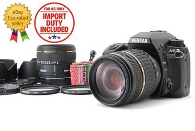 2 OBJEKTIVE [TOP NEUWERTIG] PENTAX K-5 16.3MP Digitalkamera Body SIGMA 30mm f...