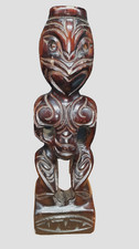 Maori 12 Inch Ancestral Mask Hand Carved by TORE Master Carver NZ
