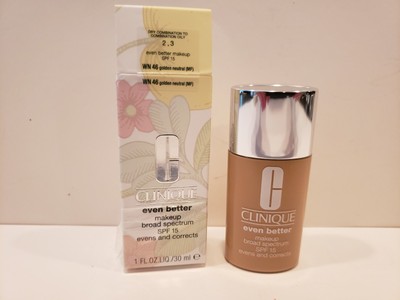 Clinique Even Better Makeup BS SPF 15 Evens And Corrects WN46 Golden Neutral 1Oz