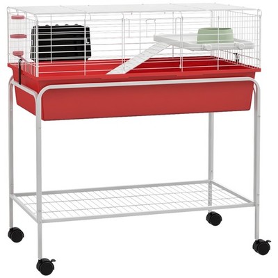 Small Animal Cage Guinea Pig, Hedgehog, Ferret, Red