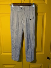 Nike Boy's Baseball Softball Youth Dri-Fit Pants Sz XS 573711-052 Gray Athletic