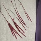Vintage Mercury Glass Christmas Bead Wire Spike Floral Pick Stems Sprays Pink — photo 2