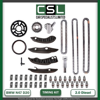 BMW 1 5 7 X1 X3 1.6 2.0 N47 D20A D20 TIMING CHAIN KIT ROCKER ARMS TAPPET LIFTERS