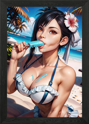 Tifa Lockhart gerahmtes Wandbild Poster Leinwanddruck Bild