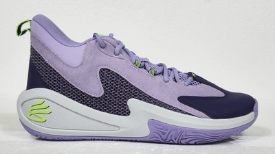 Men's Basketball Shoes Size 9 Under Armour Curry 3Z25SDE Purple Violet Sneakers