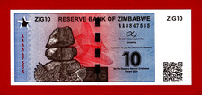 Zimbabwe 10 ZiG 2024 UNC NOTE - Wth QR CODE, Sign: John Mushayavanhu (Pick-110a)